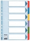 Przekładki do segregatora A4 6 kart Esselte kartonowe kolorowe Mylar z kartą opisową