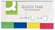 Zakładki indeksujące 19x43mm Q-Connect foliowe, 4 kolory x 50 neonowych karteczek