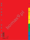 Przekładki do segregatora A4 PP kolorowe numerowane 1-5 Donau