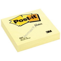 Karteczki samoprzylepne 100x100mm 3M Post-it 5635, żółty XL 200 kartek