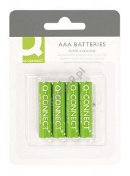 Baterie alkaliczne AAA Q-Connect 1,5V LR03, 4szt.