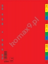 Przekładki do segregatora A4 A-Z PP kolorowe Donau