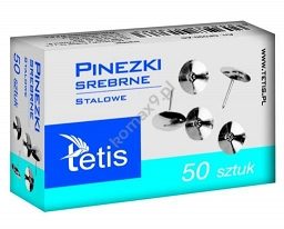 Pinezki srebrne Tetis GP090-AS