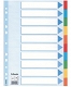 Przekładki do segregatora A4 10 kart kartonowych kolorowych z kartą opisową Esselte