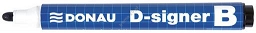 Marker suchościeralny Donau D-signer B z okrągłą końcówką, gr.linii 4mm