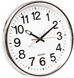 Zegar ścienny Warsaw 37,5cm srebrny