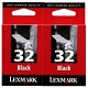 Tusz Lexmark nr32 czarny 18C0032E  Dual Pack