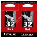 Tusz Lexmark nr32 czarny 18C0032E  Dual Pack