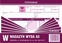 Druk WZ magazyn wyda A5 T01034