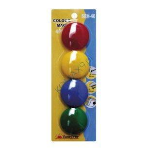 Magnesy kolorowe SRH-40 4szt