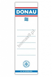 Etykieta do segregatora wsuwane 48x153mm białe Donau 20szt.