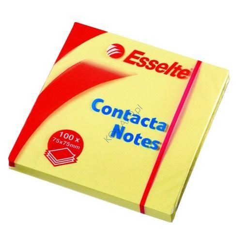 Bloczek samoprzylepny 75x75 żółty Esselte Contacta 83003