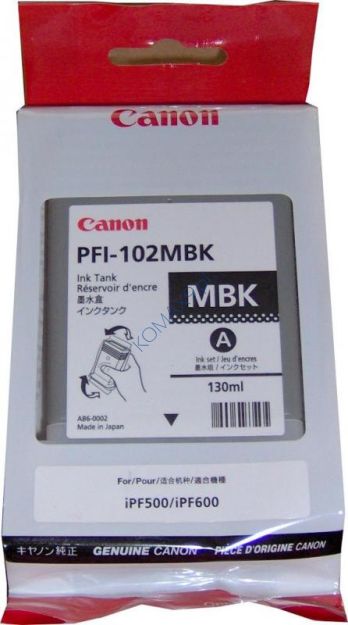 Tusz Canon PFI102MB czarny mat 