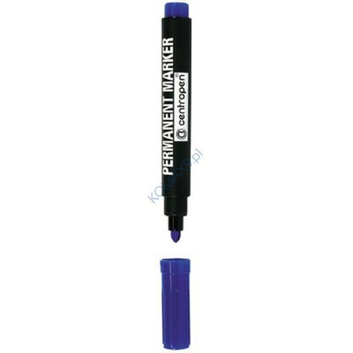 Marker permanentny Centropen, okrągła końcówka, kpl. 4 kolory
