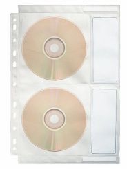 Koszulki na płyty CD Esselte A4 PP 200mic