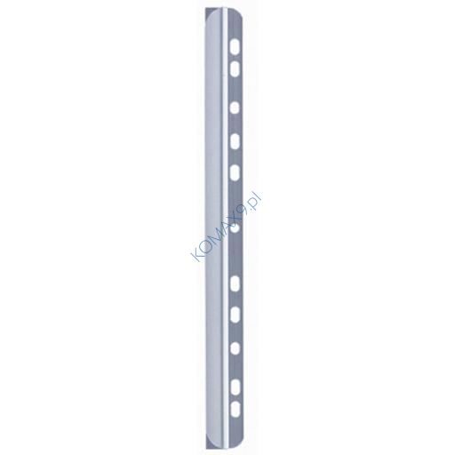 Grzbiety zaciskowe 1-60 kartek z perforacją do segregatora, przezroczyste Durable op=50szt