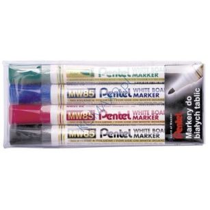 Marker do tablic  Pentel MW85-4W komplet=4szt