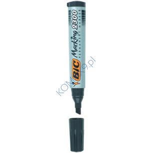 Marker Permanentny Bic 2300, ścięta końcówka, kpl. 4 kolory