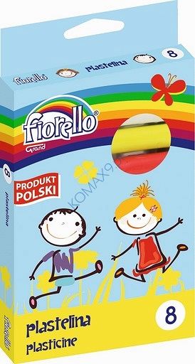 Plastelina szkolna 8 kolorów Grand