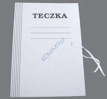 Teczka wiązana biała 400g Lux Aro