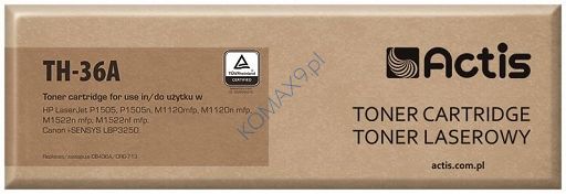 Toner HP CB436A czarny, zamiennik Actis TH-36A