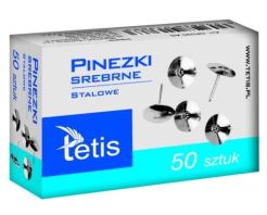 Pinezki srebrne Tetis GP090-AS