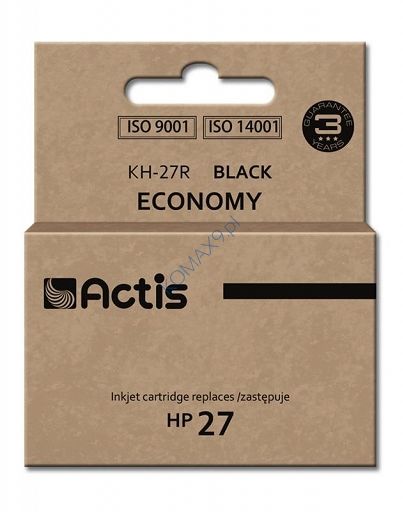 Tusz HP  27 czarny, zamiennik Actis KH-27R