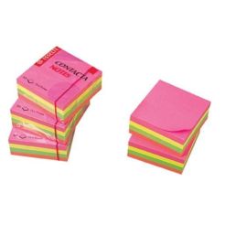 Bloczek samoprzylepny 75x75mm Esselte Contacta kolor neon mix. 320 kartek
