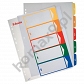 Przekładki do segregatora A4 1-5 kart PP Esselte plastikowe z możliwością nadruku 