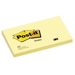 Karteczki samoprzylepne 76x127mm 3M Post-it, 655 żółty, 100 kartek 
